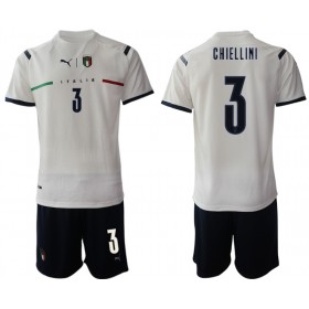 Camisolas de futebol Itália Giorgio Chiellini 3 Criança Equipamento Alternativa 2021/22 Manga Curta